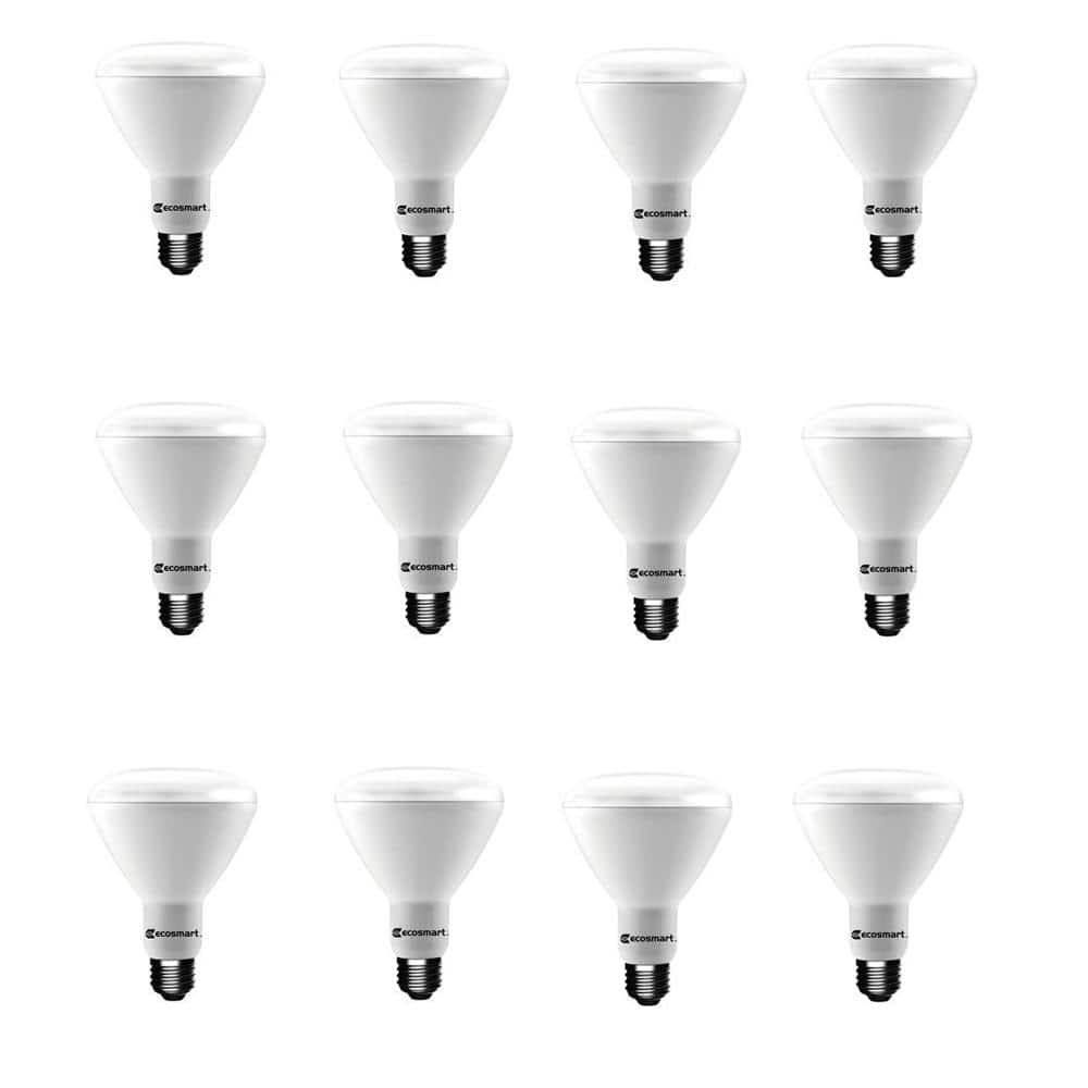 Ecosmart 65-Watt Equivalent BR30 Dimmable Energy Star LED Light Bulb Soft White (12-Pack) - Product image 1