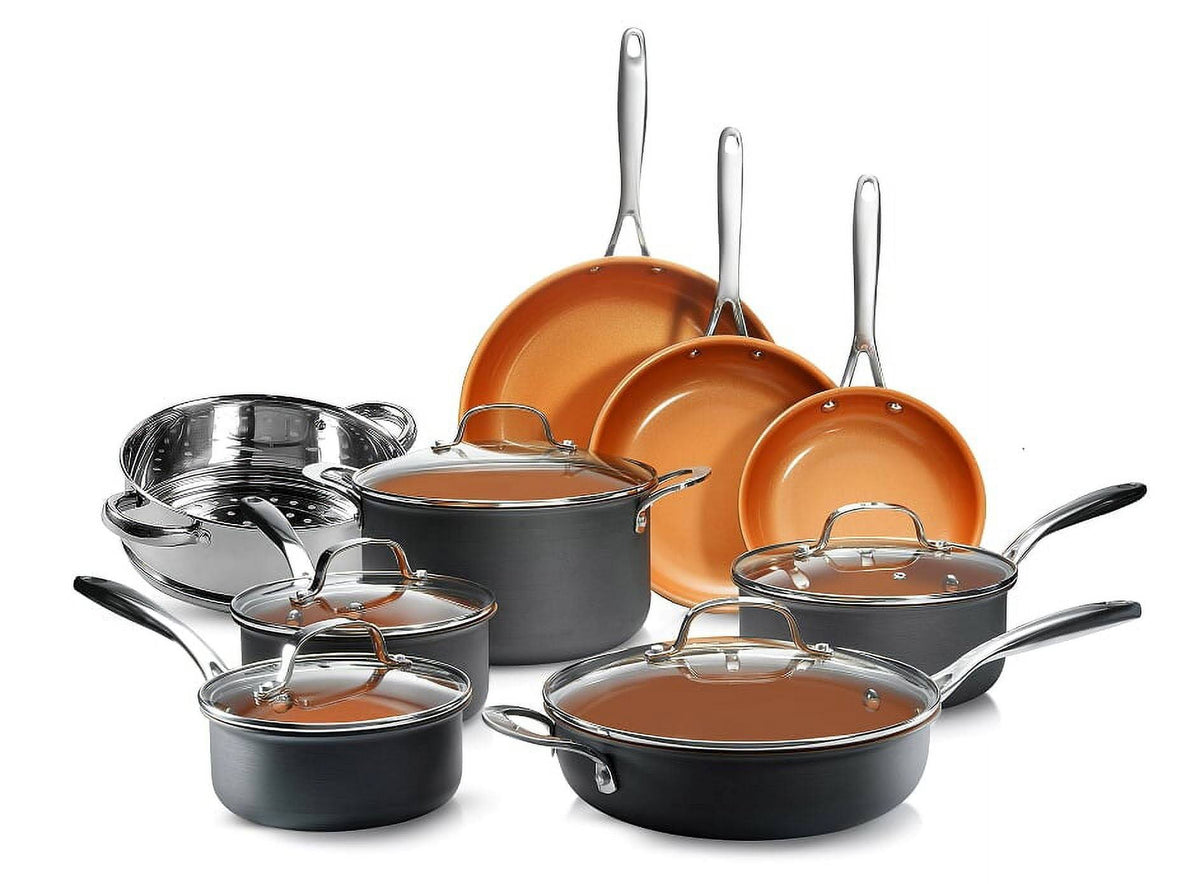 Gotham Steel Pro Hard Anodized Pots and Pans 14 Piece Premium Cookware Set - Product image 1