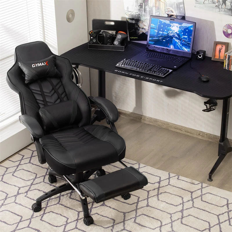 Ergonomic Gaming Chair Recliner with Footrest, Linkage Armrests & Lumbar Support - Product image 4