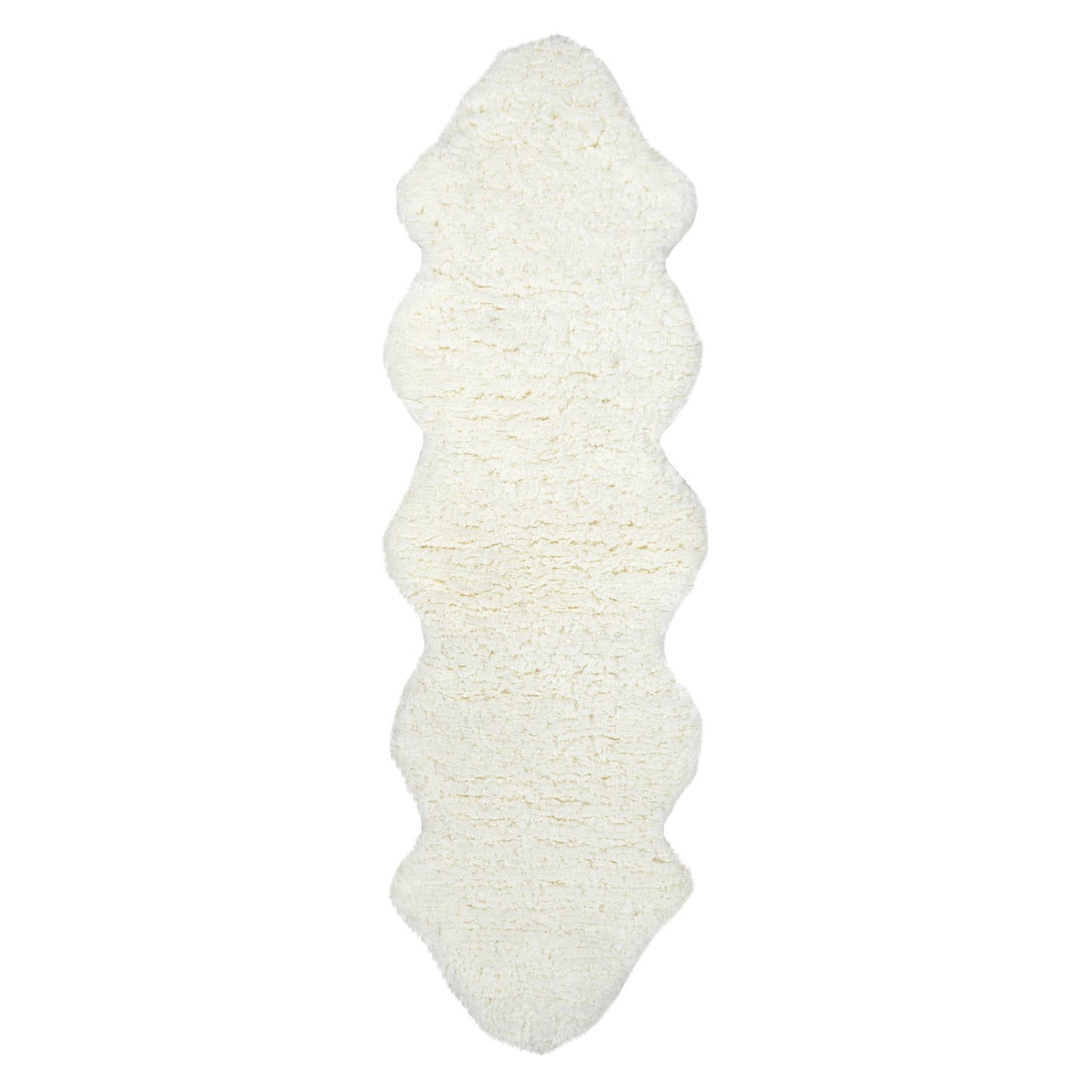 nuLOOM Hand Tufted Double Pelt Faux Sheepskin Area Rug, Off-white - Product image 1