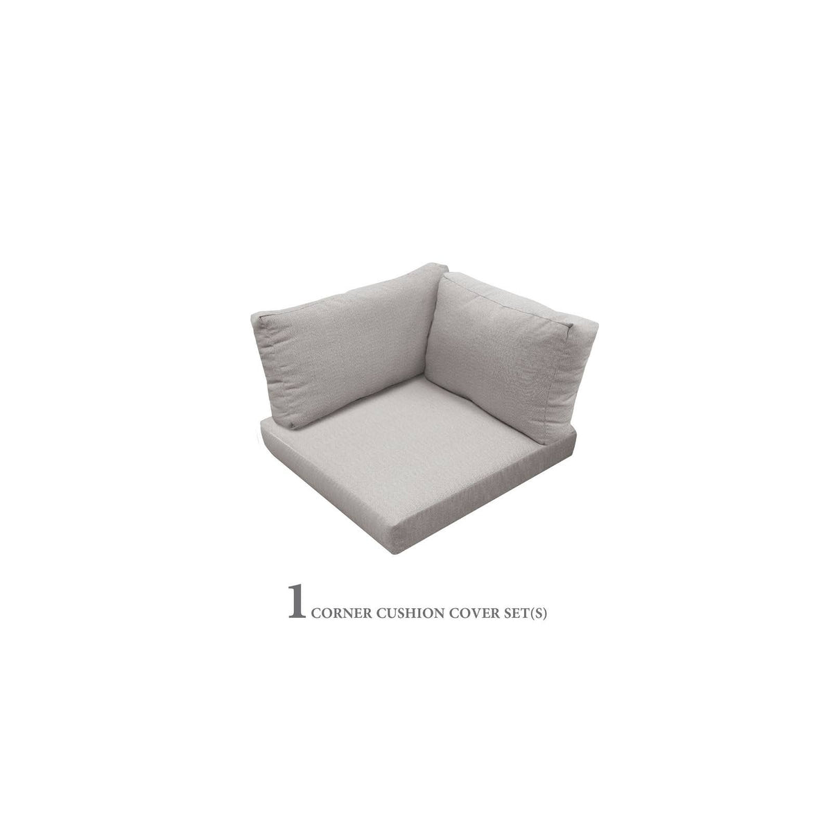 4 inch Cushions for Corner Chairs in Ash - TK Classics 010CUSHION-CORNER-ASH - Product image 1