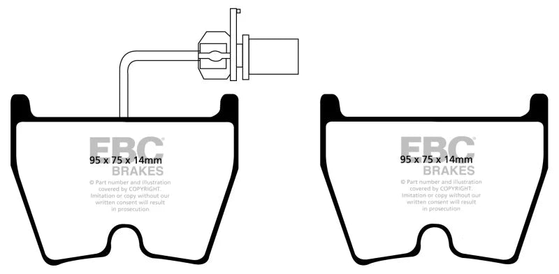 EBC - Front Yellowstuff Pad PN DP41513/3R