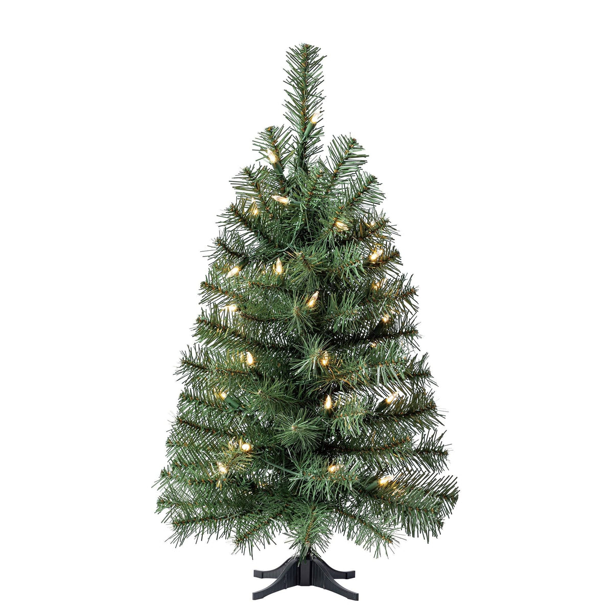 24" Pre-Lit Noble Green Spruce Artificial Christmas Tree with Clear Le - Product image 1