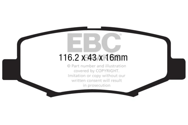 EBC Extra Duty - Rear Pad PN ED91799