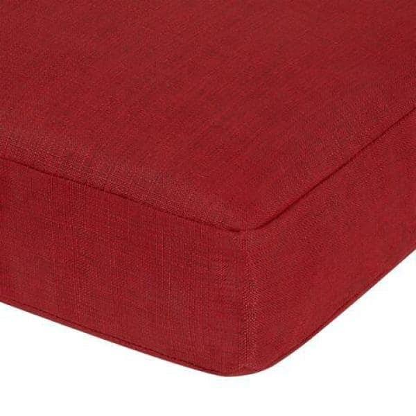 20 in. x 20 in. CushionGuard Trapezoid Outdoor Dining Chair Replacement Seat Cushion in Chili - Product image 1