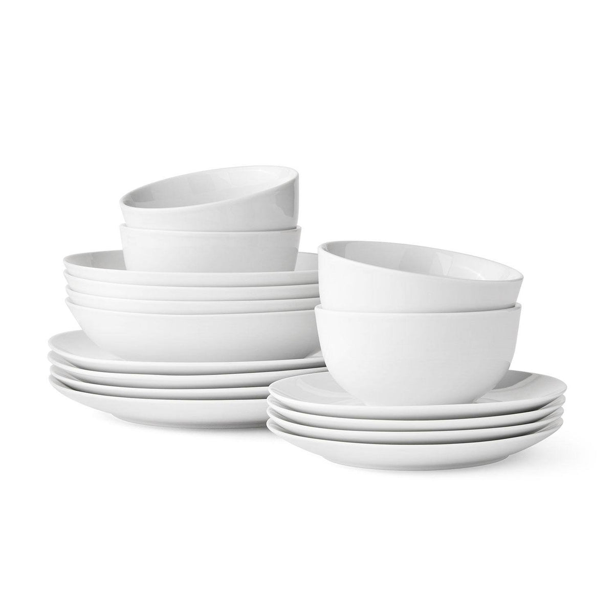 Member's Mark 16 Piece Porcelain Dinnerware Set White - Product image 1