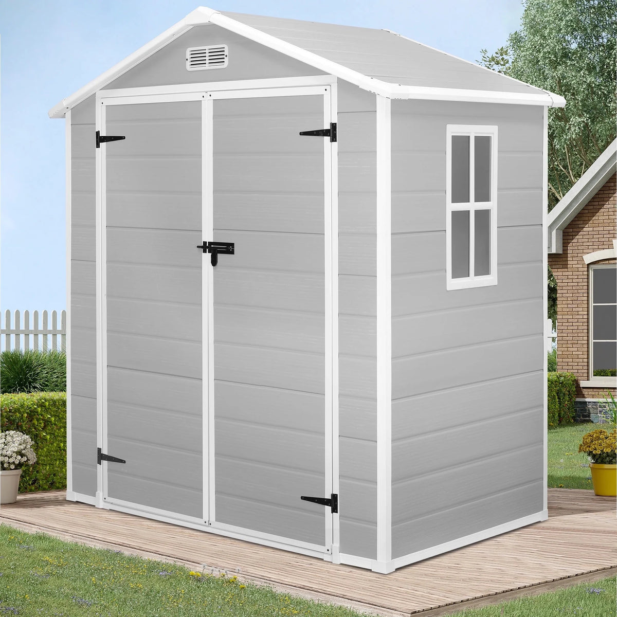 Enyopro 306gal Outdoor Storage Shed, Horizontal Resin Shed, Resistant Tool Plastic Shed for Storage of - Product image 22