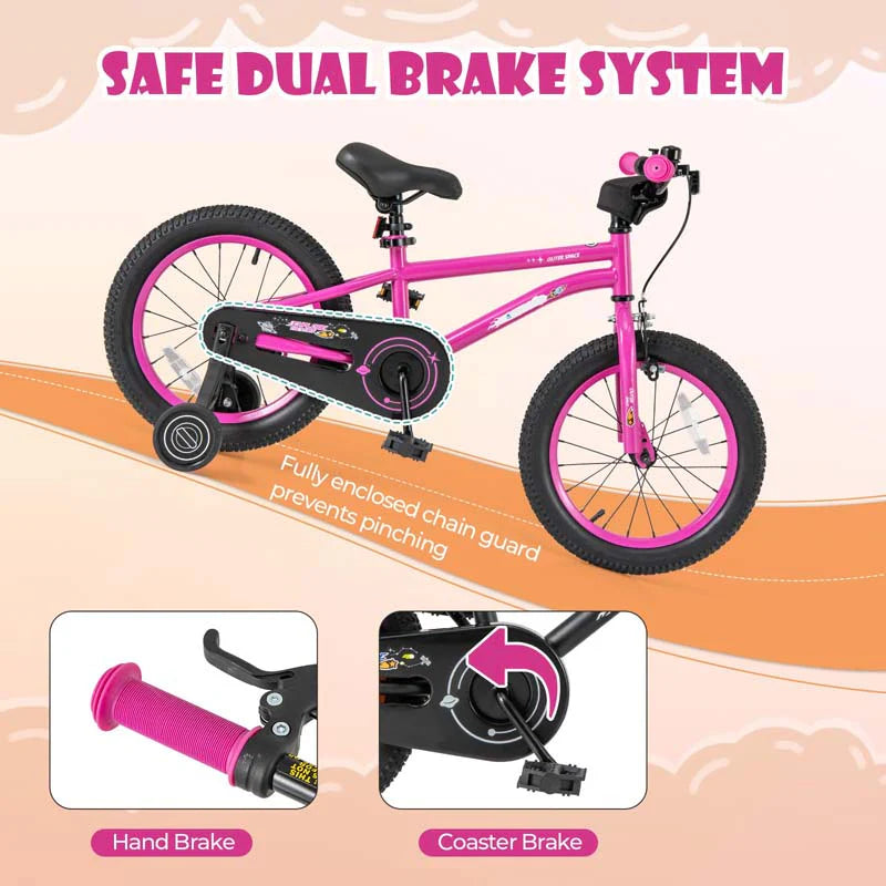 16" Kids Bike for 4-7 Years Old Girls Boys Sport Bicycle with Adjustable Saddle, Training Wheels - Product image 14