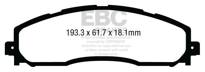 EBC - Rear Yellowstuff Pad PN DP43016R