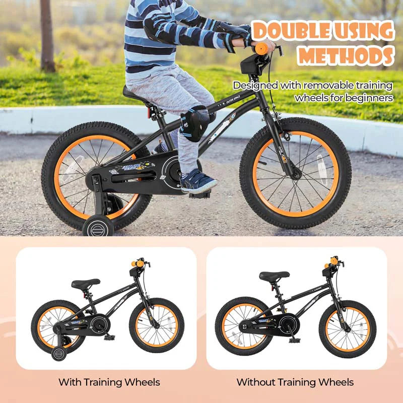 16" Kids Bike for 4-7 Years Old Girls Boys Sport Bicycle with Adjustable Saddle, Training Wheels - Product image 3