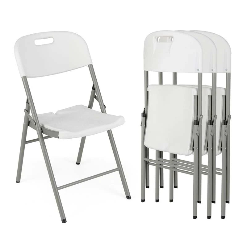 4/8/12 Pack HDPE Plastic Folding Chairs, Waiting Room Chairs with Metal Frame, Portable Banquet Chairs - Product image 15