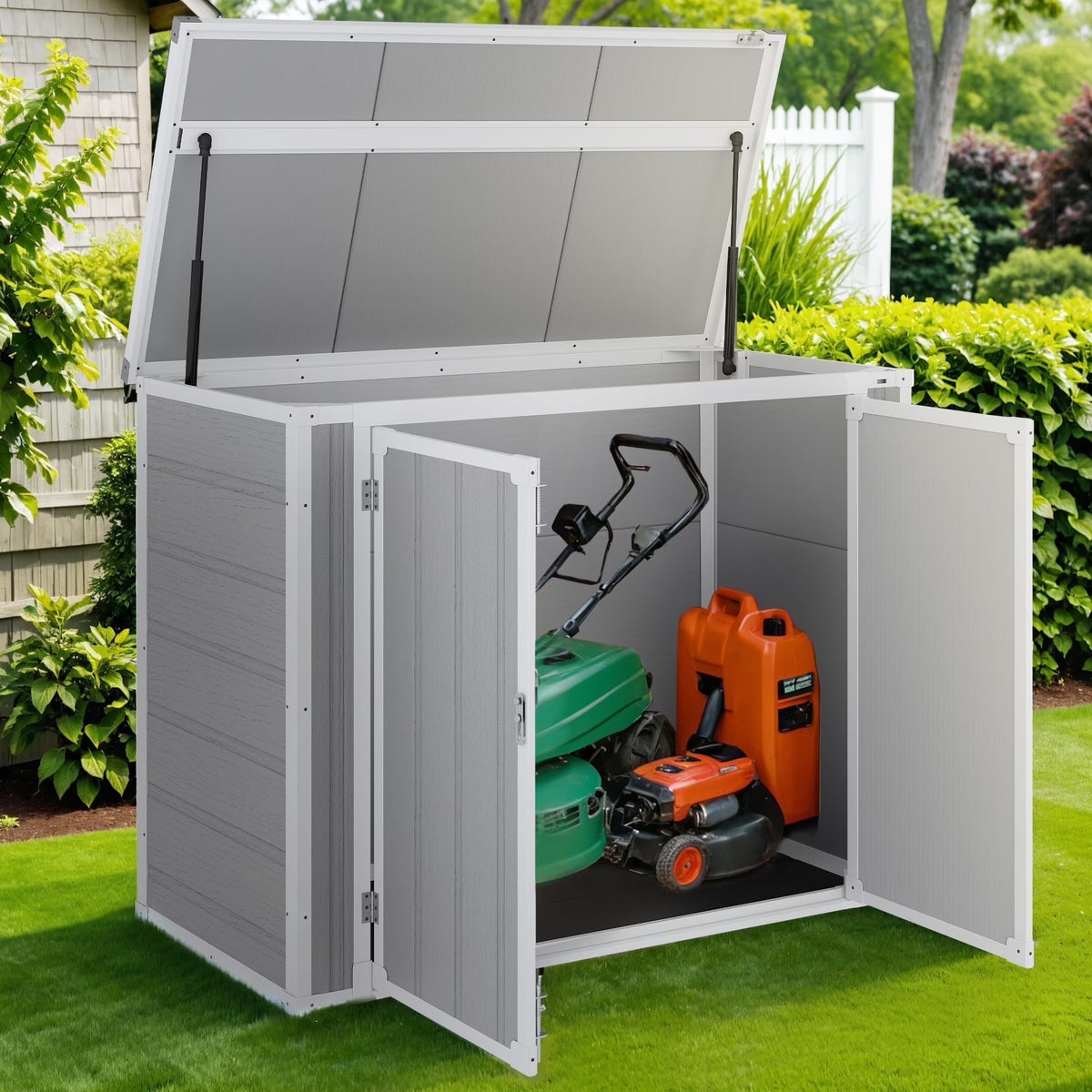 Enyopro 306gal Outdoor Storage Shed, Horizontal Resin Shed, Resistant Tool Plastic Shed for Storage of - Product image 1
