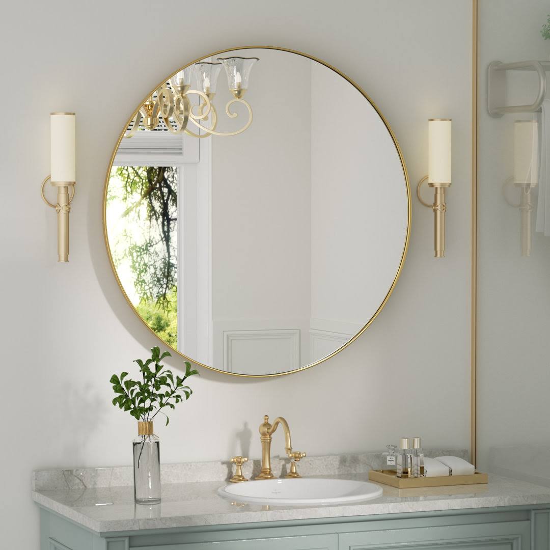 Clavie Bathroom Mirror, 16x24 Bathroom Wall Mirror, Bathroom Vanity Mirror with Rounded Corner - Product image 1
