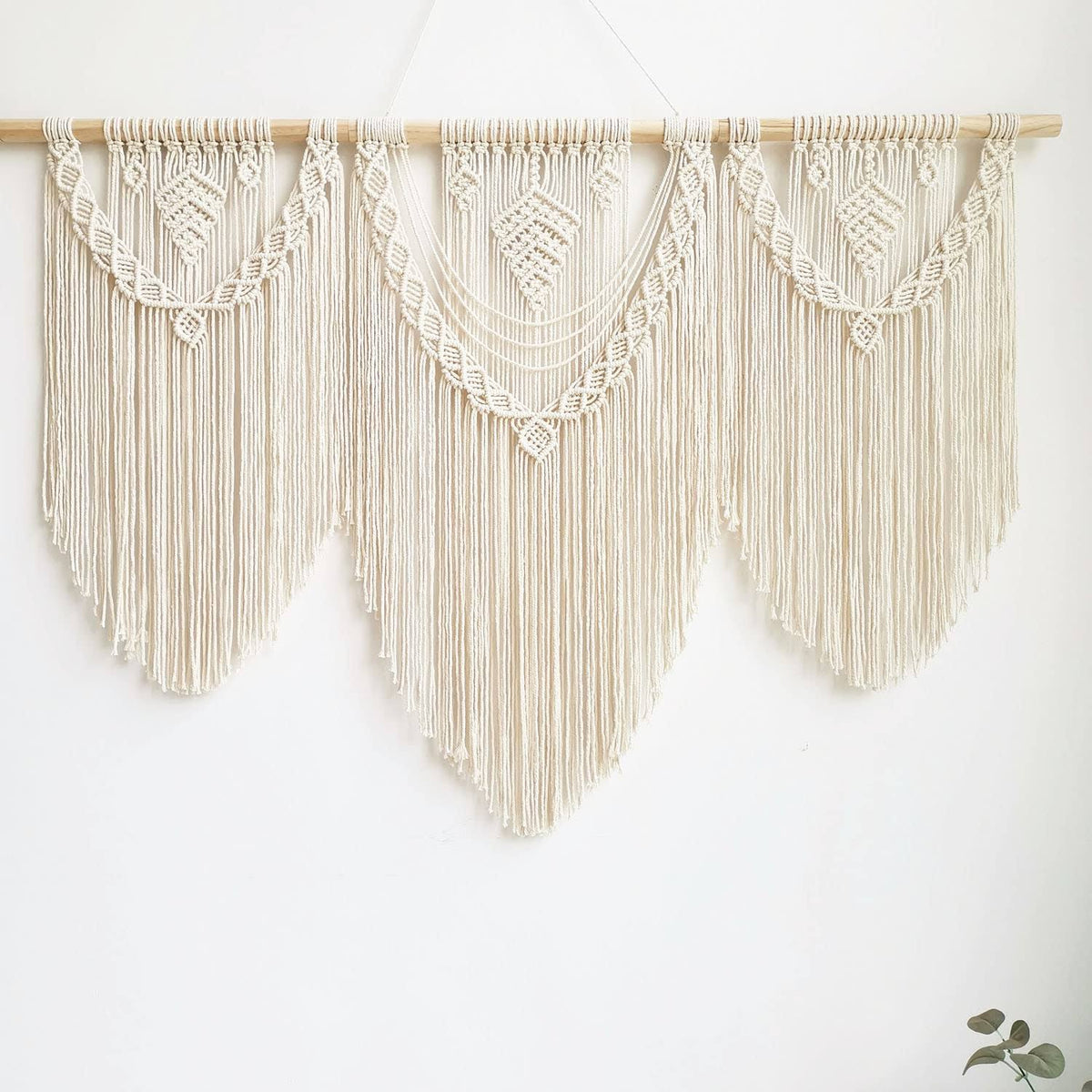 guzhiou Large Macrame Wall Hanging - Boho Tapestry Macrame Wall Decor Art- Chic Bohemian Handmade Woven - Product image 1