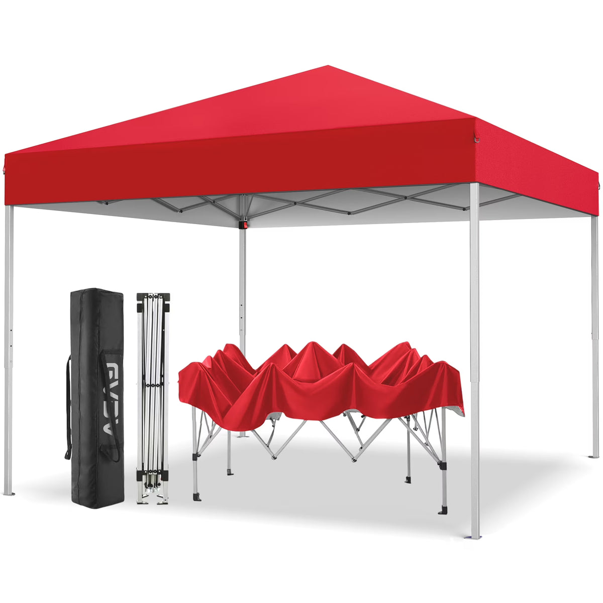 GVDV Canopy Tent, 10x10 Ft Easy Pop up Outdoor Canopy Tent, Portable Straight Leg Gazebo Instant Canopy - Product image 11
