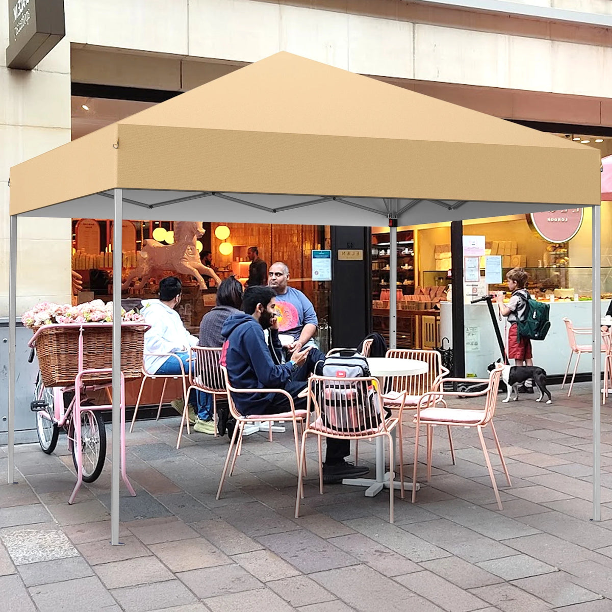 GVDV Canopy Tent, 10x10 Ft Easy Pop up Outdoor Canopy Tent, Portable Straight Leg Gazebo Instant Canopy - Product image 77