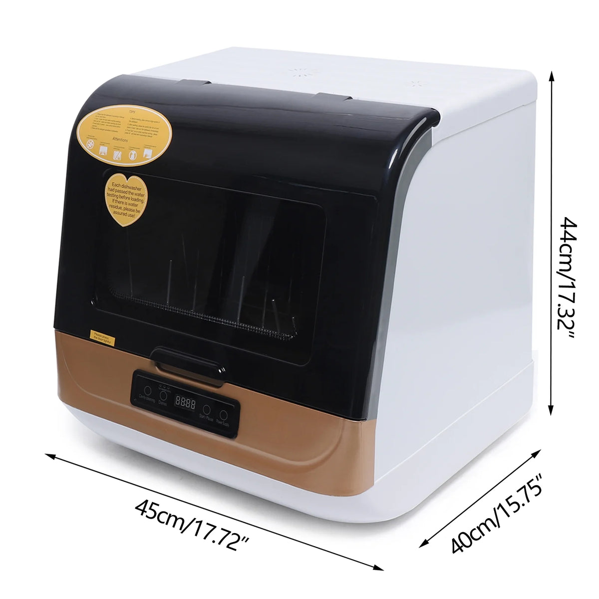 Autrinix Portable Dishwasher with 99.9% Sterilization, 3 Wash Modes & Water - Saving Function - Product image 5