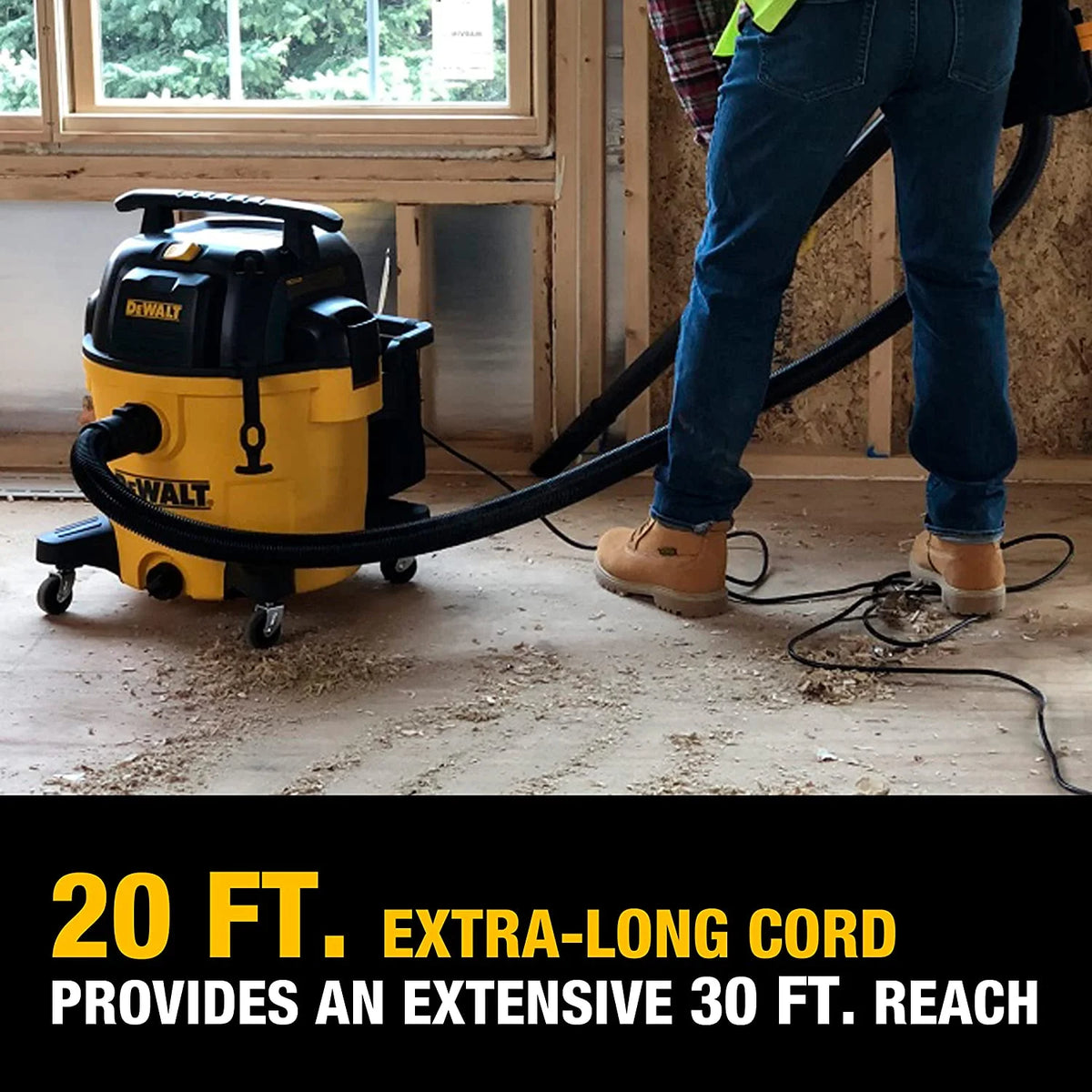 DEWALT 12 Gallon STEALTHSONIC Ultra Quiet Poly Wet Dry Vacuum, DXV12P - QTA Newest Noise Reduction Vac - Product image 4