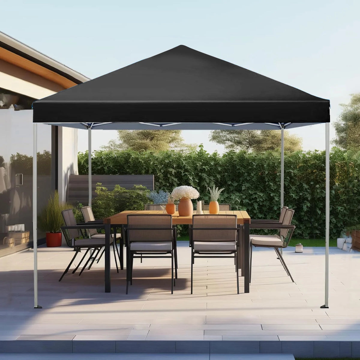 GVDV Canopy Tent, 10x10 Ft Easy Pop up Outdoor Canopy Tent, Portable Straight Leg Gazebo Instant Canopy - Product image 45