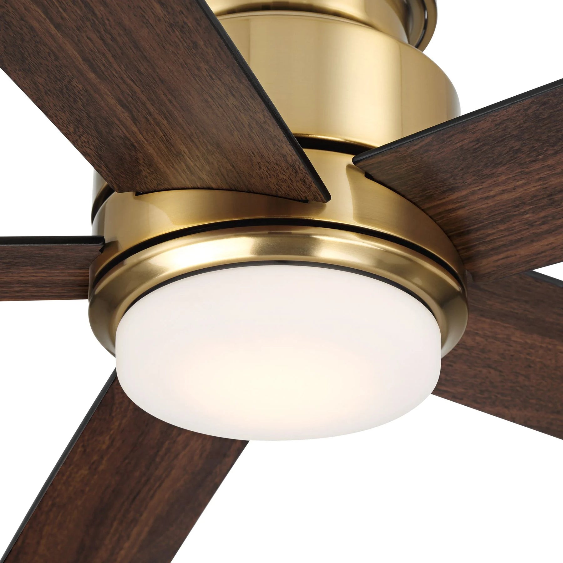 Casa Vieja 52" Grand Palm Indoor Outdoor Ceiling Fan 5 Blade LED Light Remote Control Soft Brass Finish - Product image 3