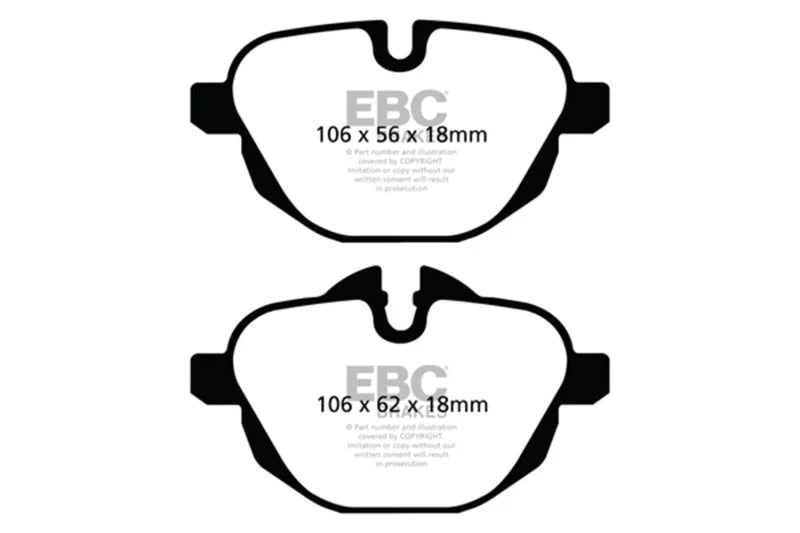EBC Ultimax2 Low Dust Street - Rear Ultimax 2 Pad PN UD1473