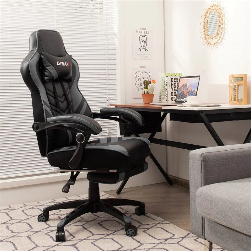 Ergonomic Gaming Chair Recliner with Footrest, Linkage Armrests & Lumbar Support - Product image 36