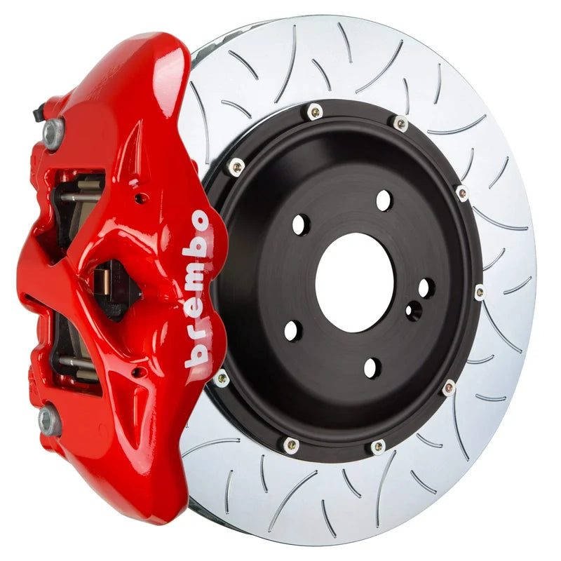 Brembo GT Systems 380x28 2-Piece 4 Piston Red Slotted Type-3 Rear