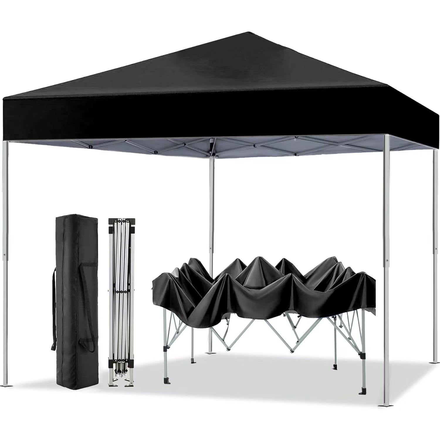 GVDV Canopy Tent, 10x10 Ft Easy Pop up Outdoor Canopy Tent, Portable Straight Leg Gazebo Instant Canopy - Product image 7
