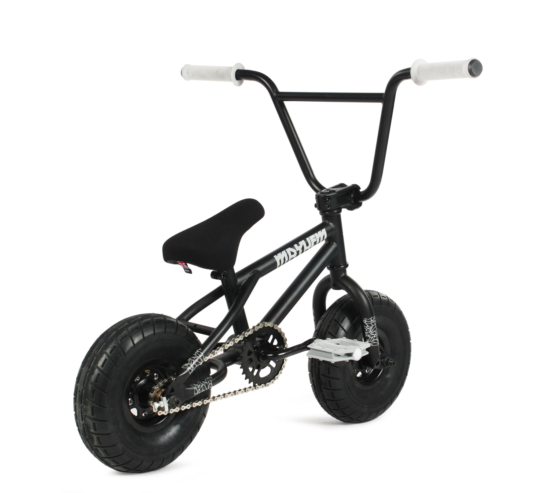 Mayhem Fat Tire Mini BMX Riot 1 Piece Crank 10" Mini BMX Newest Model Trick Bike (Riot Black Widow) - Product image 3