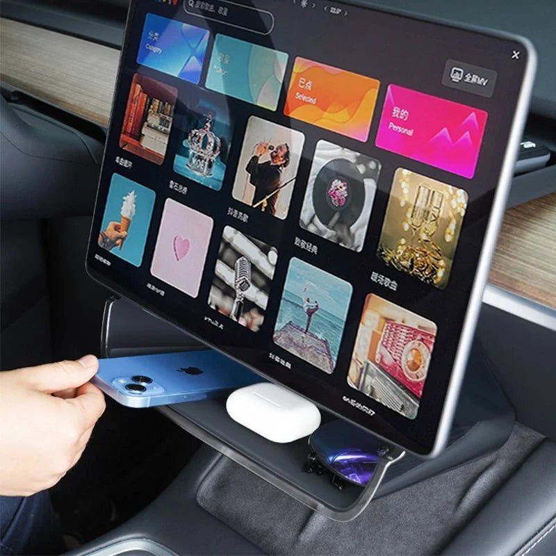 Under Center Screen Storage for Model 3 Highland & New Model Y