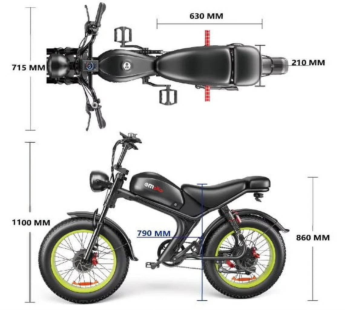 EMOKO C93 Electric Bike - Dual 2000W Motors - Removable 23ah Battery - up to 100 Km Range - Shimano 7 - Product image 8