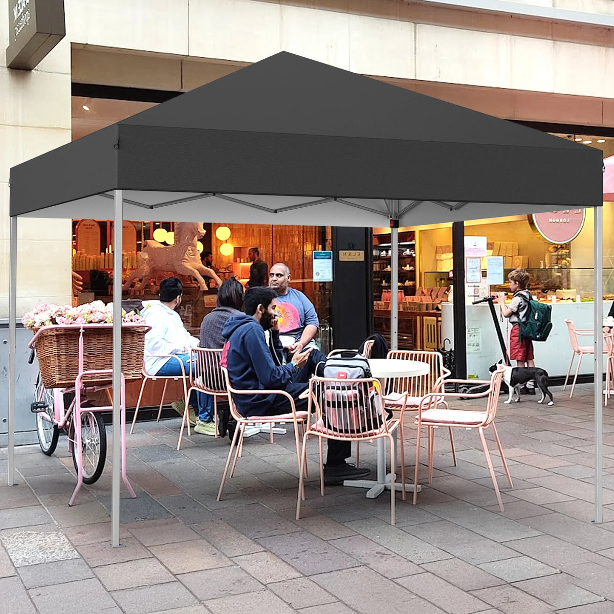 GVDV Canopy Tent, 10x10 Ft Easy Pop up Outdoor Canopy Tent, Portable Straight Leg Gazebo Instant Canopy - Product image 37