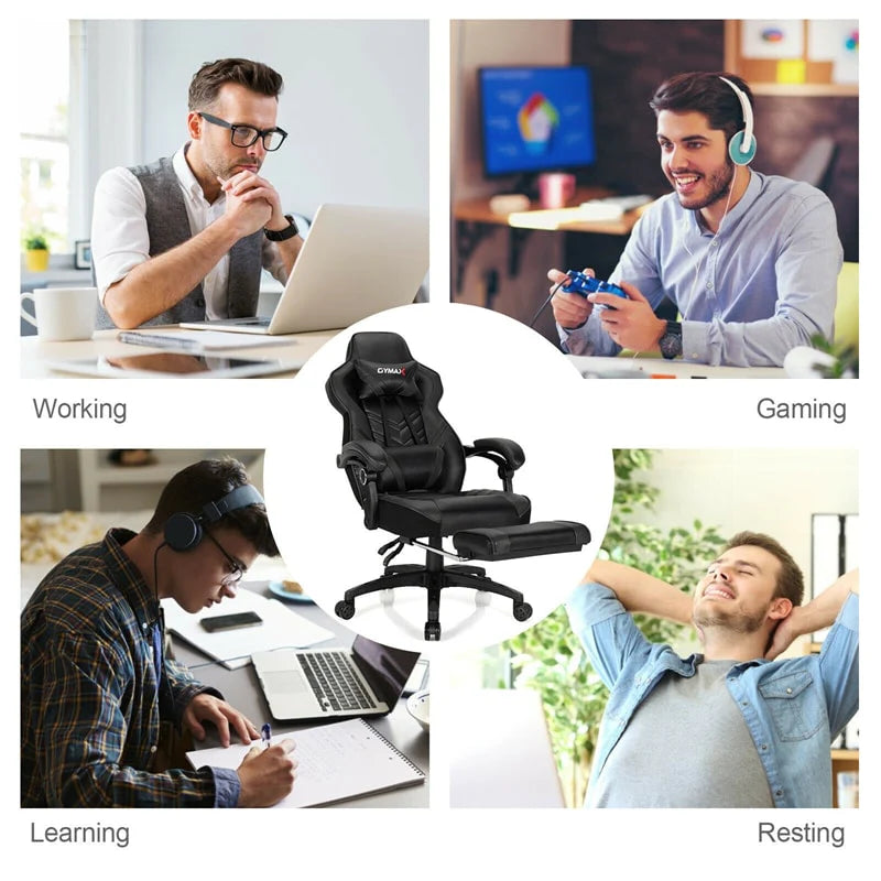 Ergonomic Gaming Chair Recliner with Footrest, Linkage Armrests & Lumbar Support - Product image 11