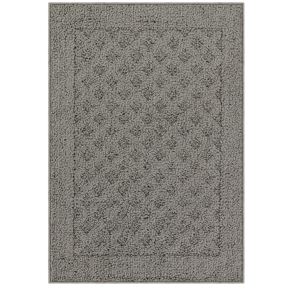 Mainstays Dylan Solid Diamond Traditional Pewter Gray Indoor Accent Rug, 1'8 inchx2'6 inch, Size - Product image 1