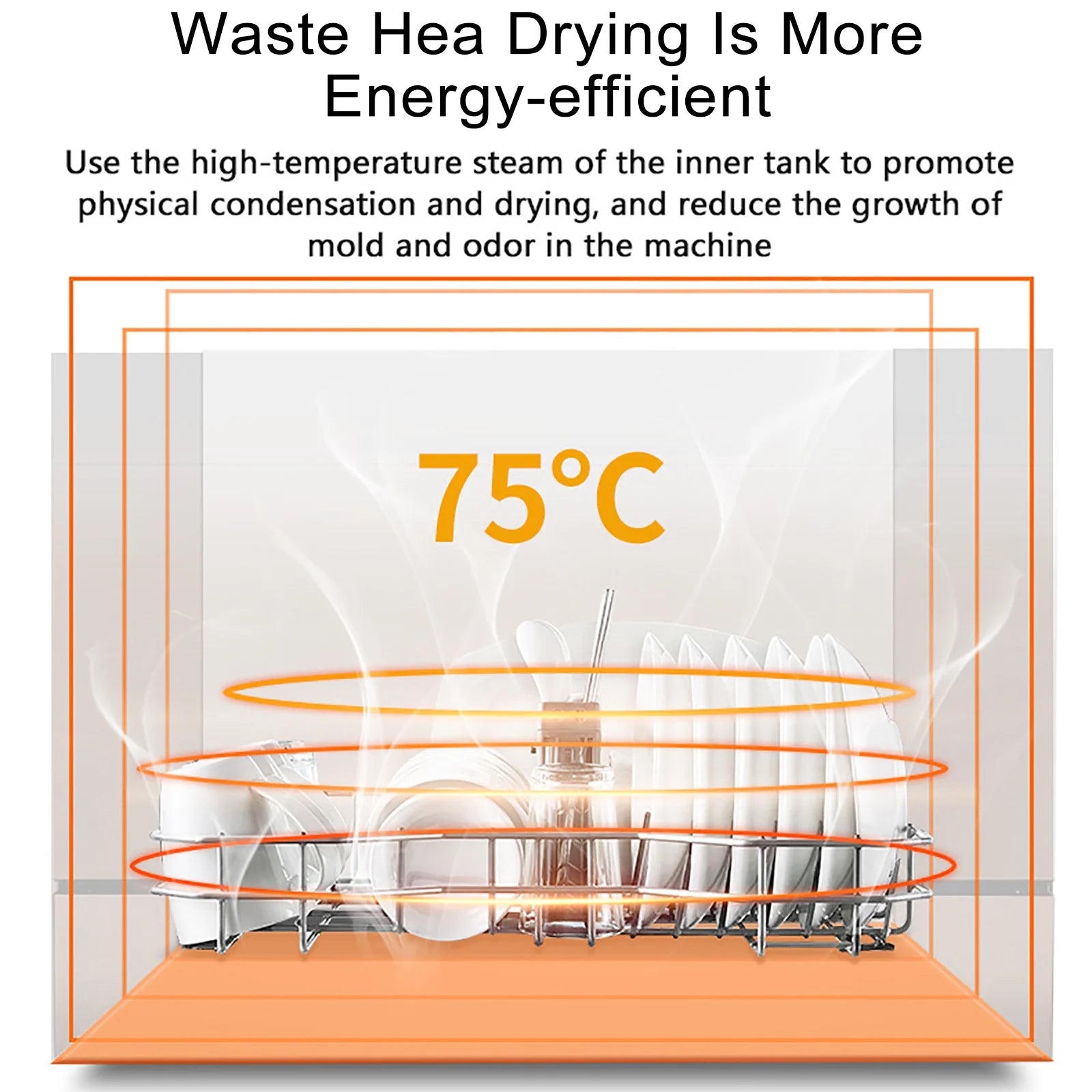 Autrinix Portable Dishwasher with 99.9% Sterilization, 3 Wash Modes & Water - Saving Function - Product image 11