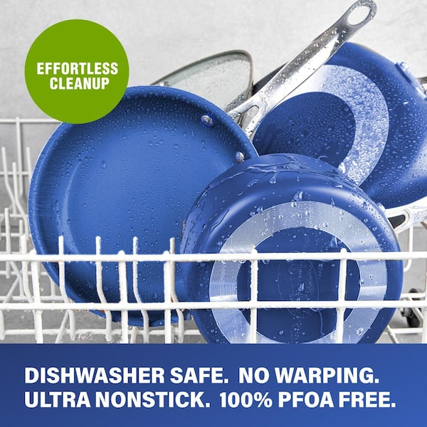 Classic Blue 20-Piece Aluminum Ultra-Durable Non-Stick Diamond Infused Cookware and Bakeware Set - Product image 8