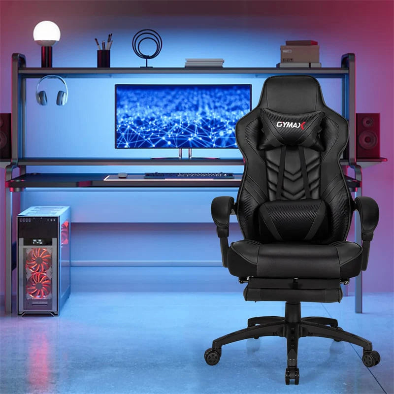 Ergonomic Gaming Chair Recliner with Footrest, Linkage Armrests & Lumbar Support - Product image 5