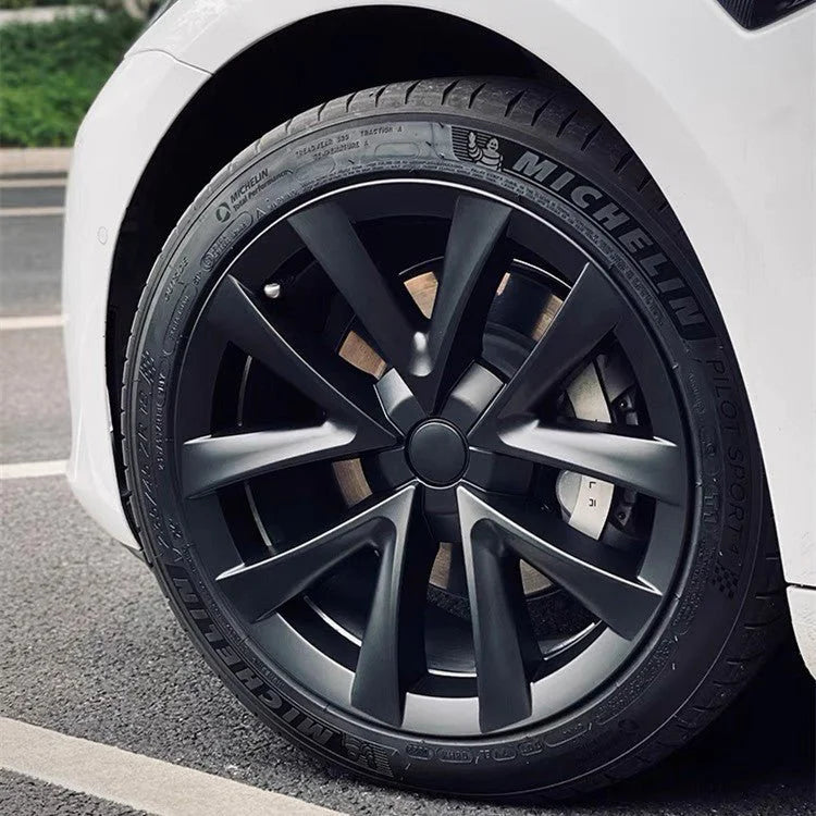 TESERY 18" Wheel Caps S Plaid Style for Tesla Model 3 (4PCS)