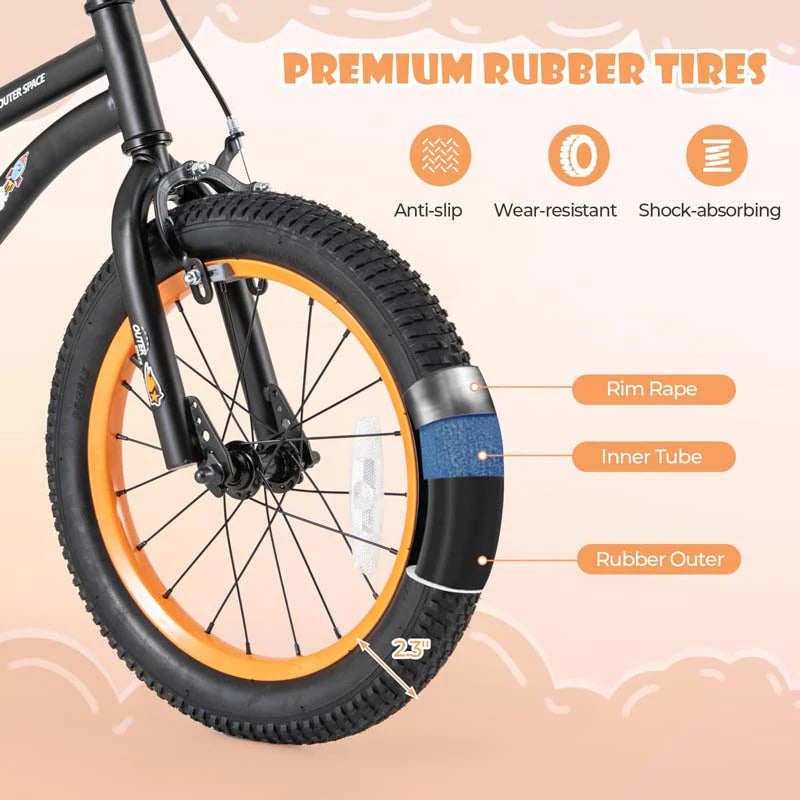 16" Kids Bike for 4-7 Years Old Girls Boys Sport Bicycle with Adjustable Saddle, Training Wheels - Product image 7