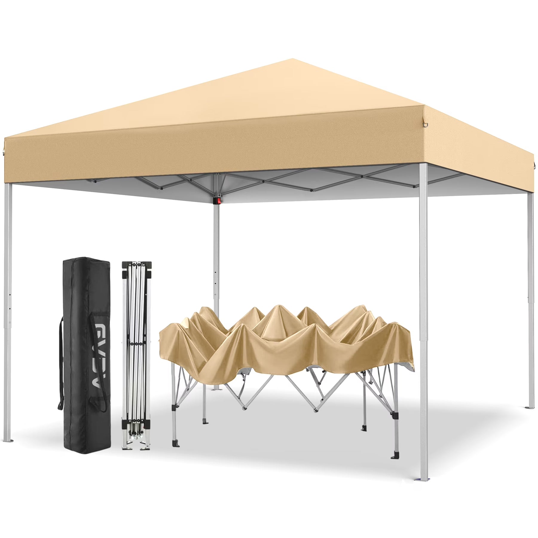 GVDV Canopy Tent, 10x10 Ft Easy Pop up Outdoor Canopy Tent, Portable Straight Leg Gazebo Instant Canopy - Product image 13
