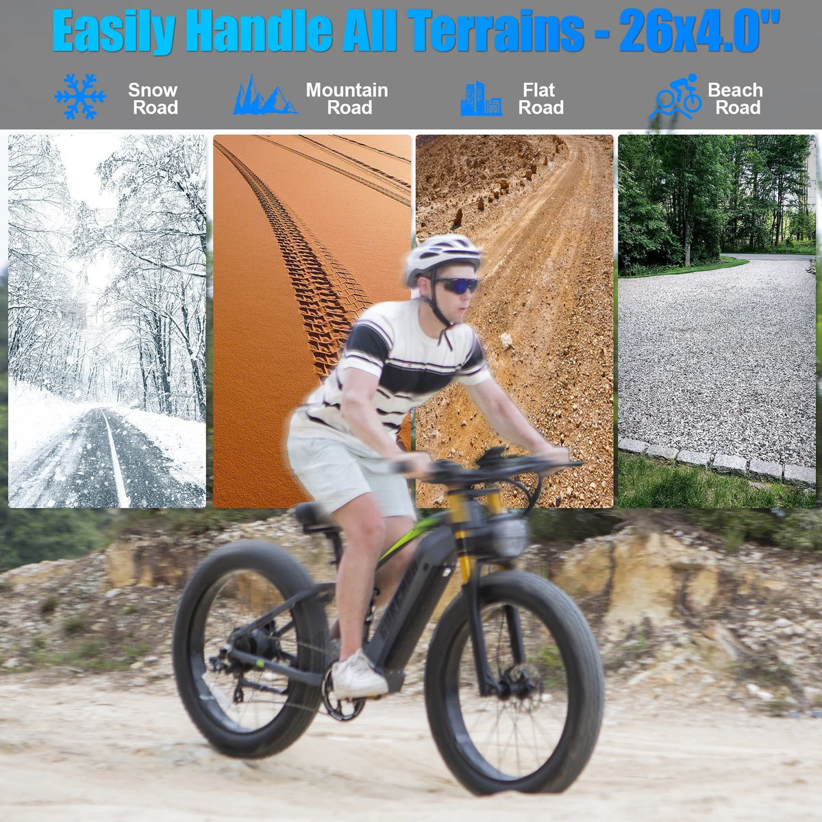 Electric Bike for Adults 26'', 1000W E - Mountain Bike 48V 30/20ah UL2849 Removable Battery - Product image 43