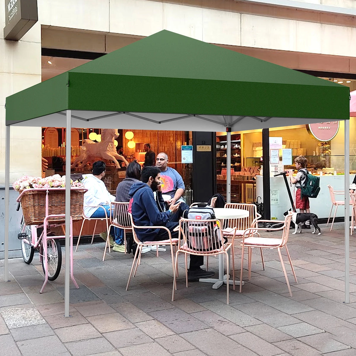 GVDV Canopy Tent, 10x10 Ft Easy Pop up Outdoor Canopy Tent, Portable Straight Leg Gazebo Instant Canopy - Product image 27