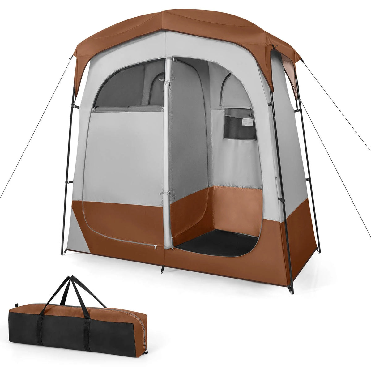 Favory Double - Room Shower Tent, Oversize Space Privacy Shelter for Camping with Floor - Product image 2