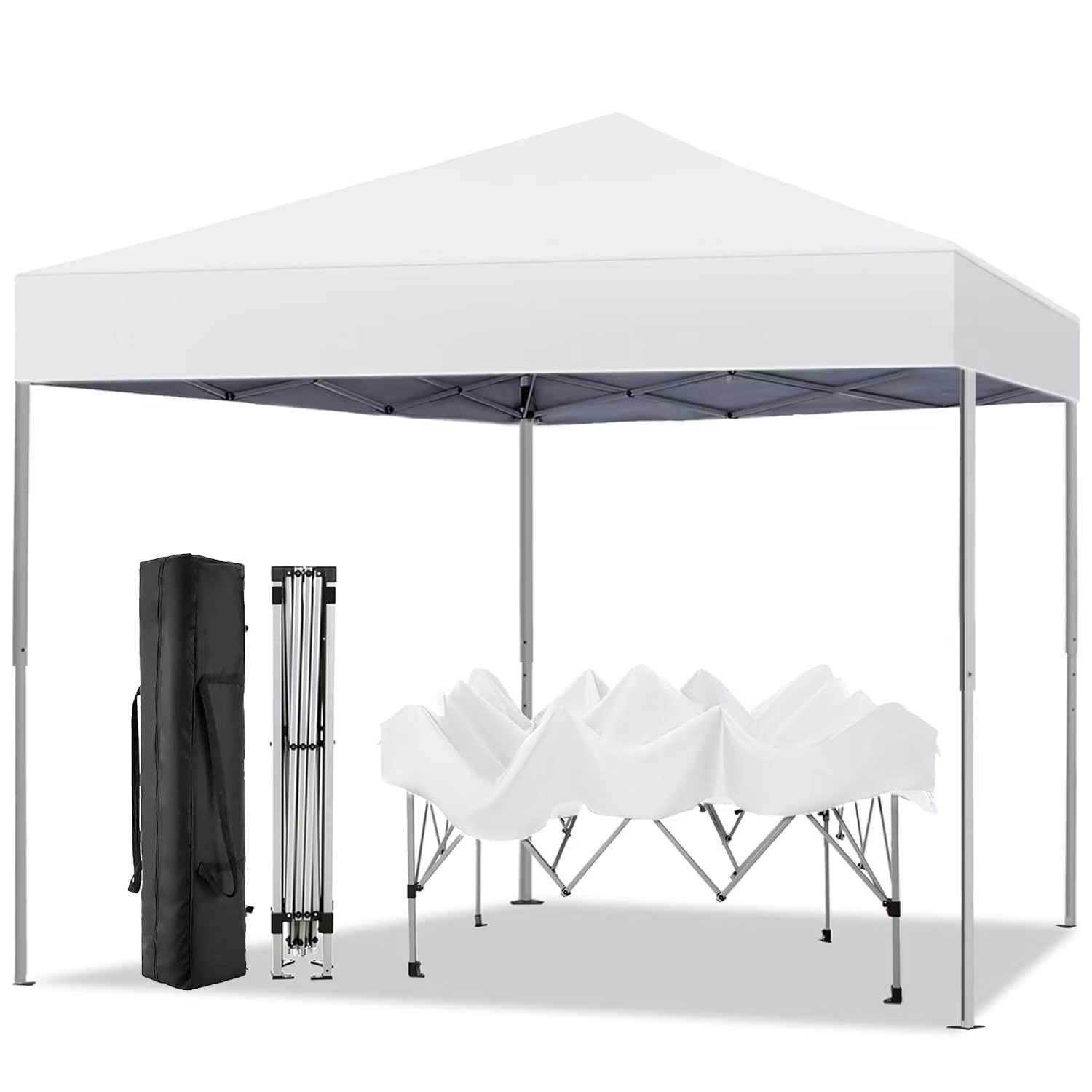 GVDV Canopy Tent, 10x10 Ft Easy Pop up Outdoor Canopy Tent, Portable Straight Leg Gazebo Instant Canopy - Product image 9
