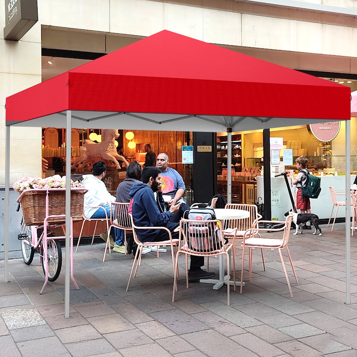 GVDV Canopy Tent, 10x10 Ft Easy Pop up Outdoor Canopy Tent, Portable Straight Leg Gazebo Instant Canopy - Product image 66