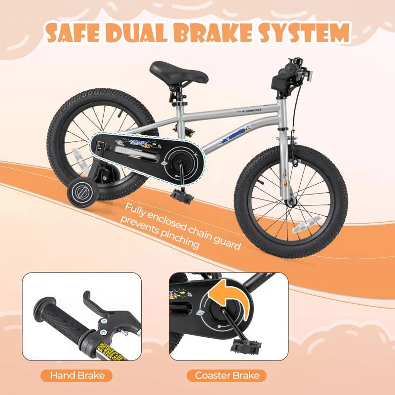 16" Kids Bike for 4-7 Years Old Girls Boys Sport Bicycle with Adjustable Saddle, Training Wheels - Product image 32
