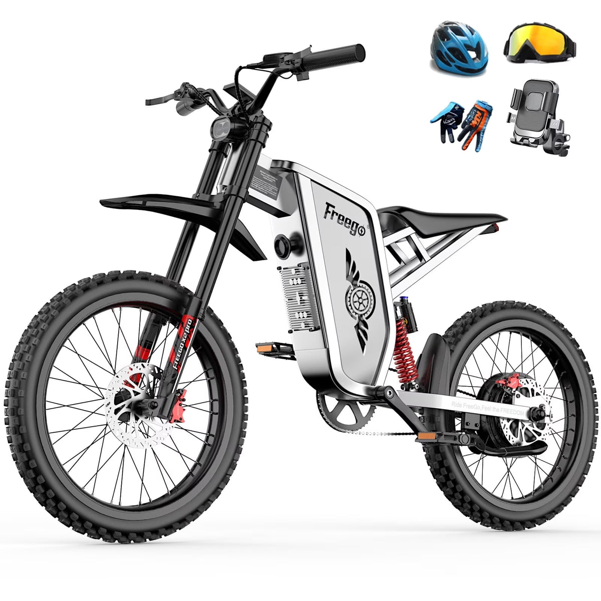 6000W(Peak) Motor 60V/35ah Battery, Freego X2pro Electric Motorcycle for Adults - Product image 3