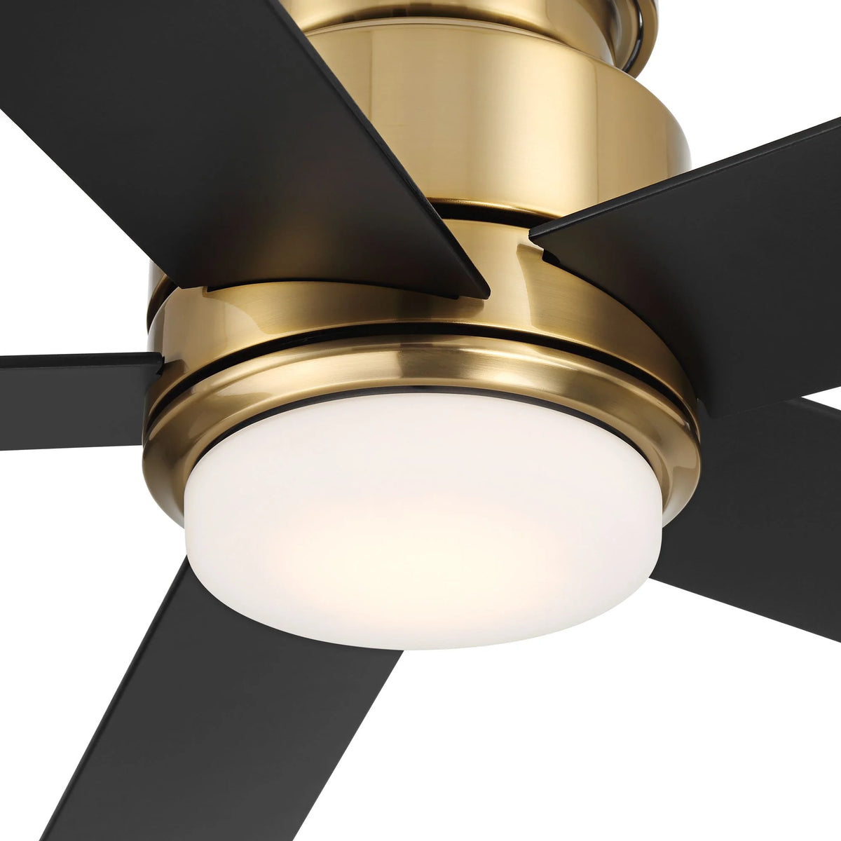 Casa Vieja 52" Grand Palm Indoor Outdoor Ceiling Fan 5 Blade LED Light Remote Control Soft Brass Finish - Product image 4