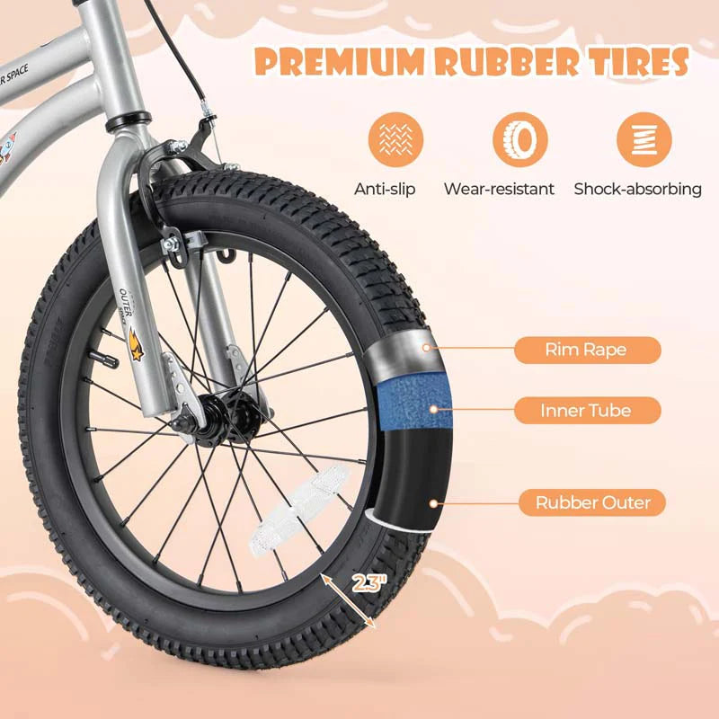 16" Kids Bike for 4-7 Years Old Girls Boys Sport Bicycle with Adjustable Saddle, Training Wheels - Product image 34