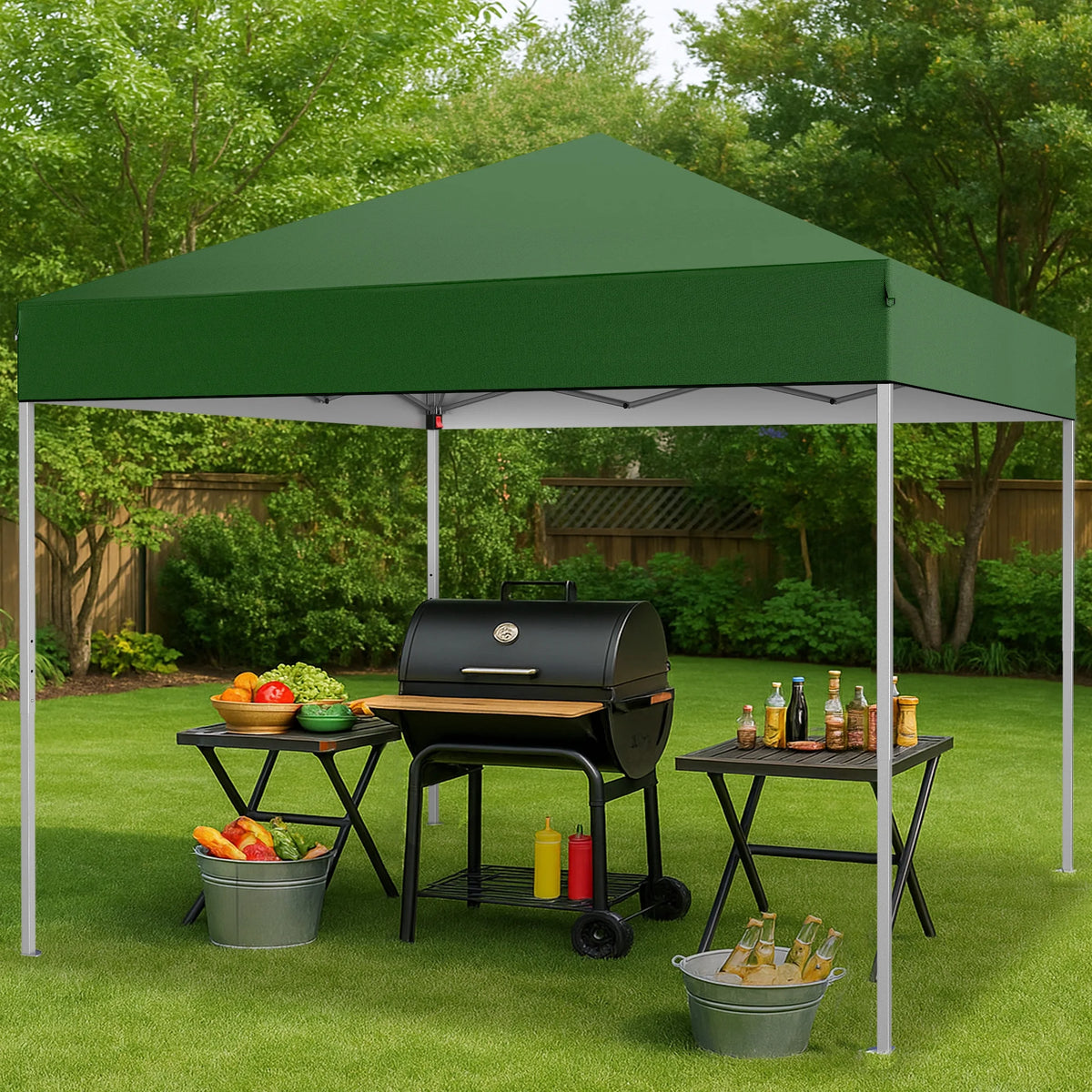 GVDV Canopy Tent, 10x10 Ft Easy Pop up Outdoor Canopy Tent, Portable Straight Leg Gazebo Instant Canopy - Product image 28